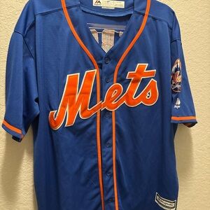 Majestic Stitched Mets Tebow Baseball Jersey size XL